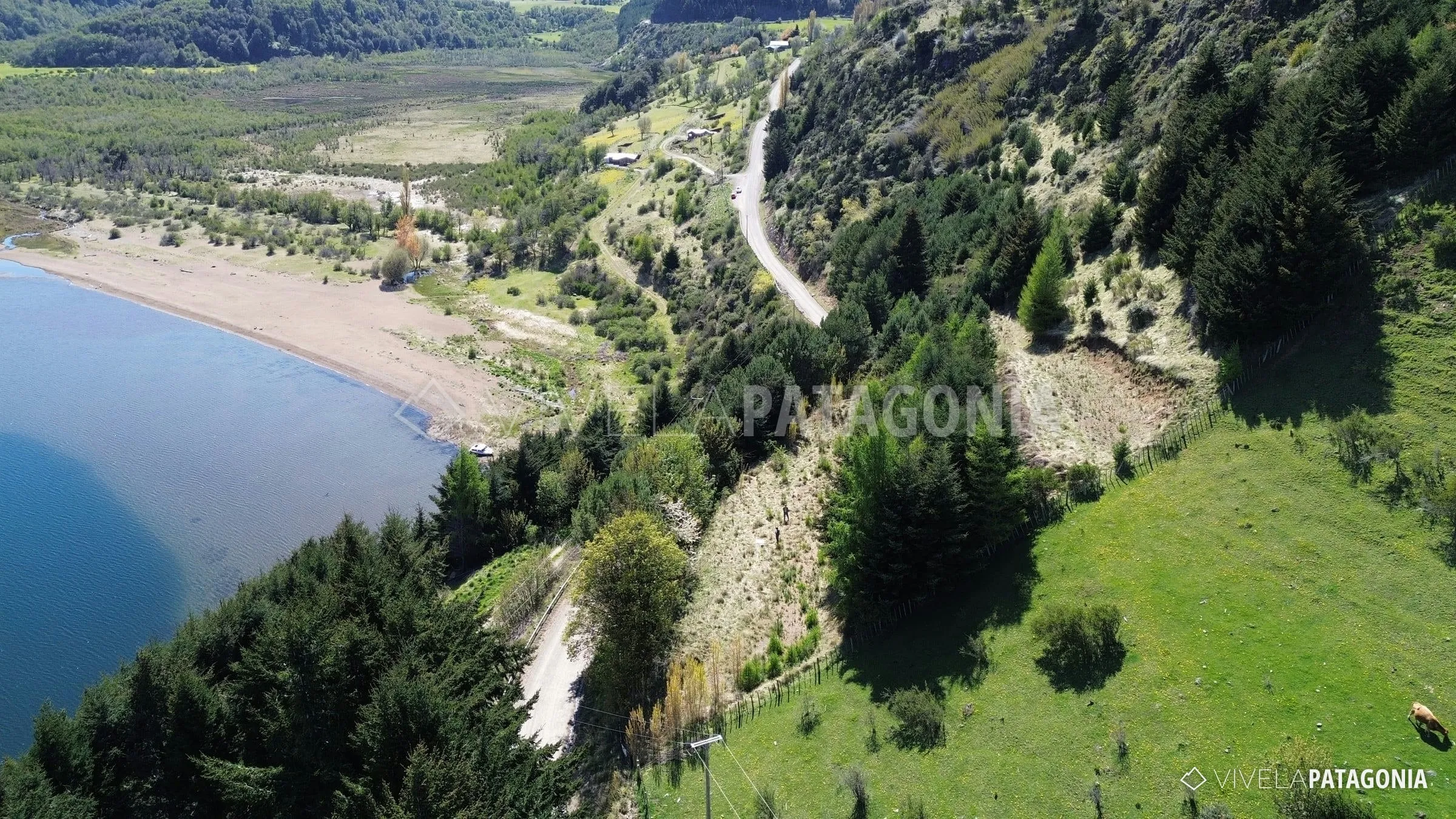 La parcela, con vista a la playa y al lago · Parcela en venta · Lago Elizalde