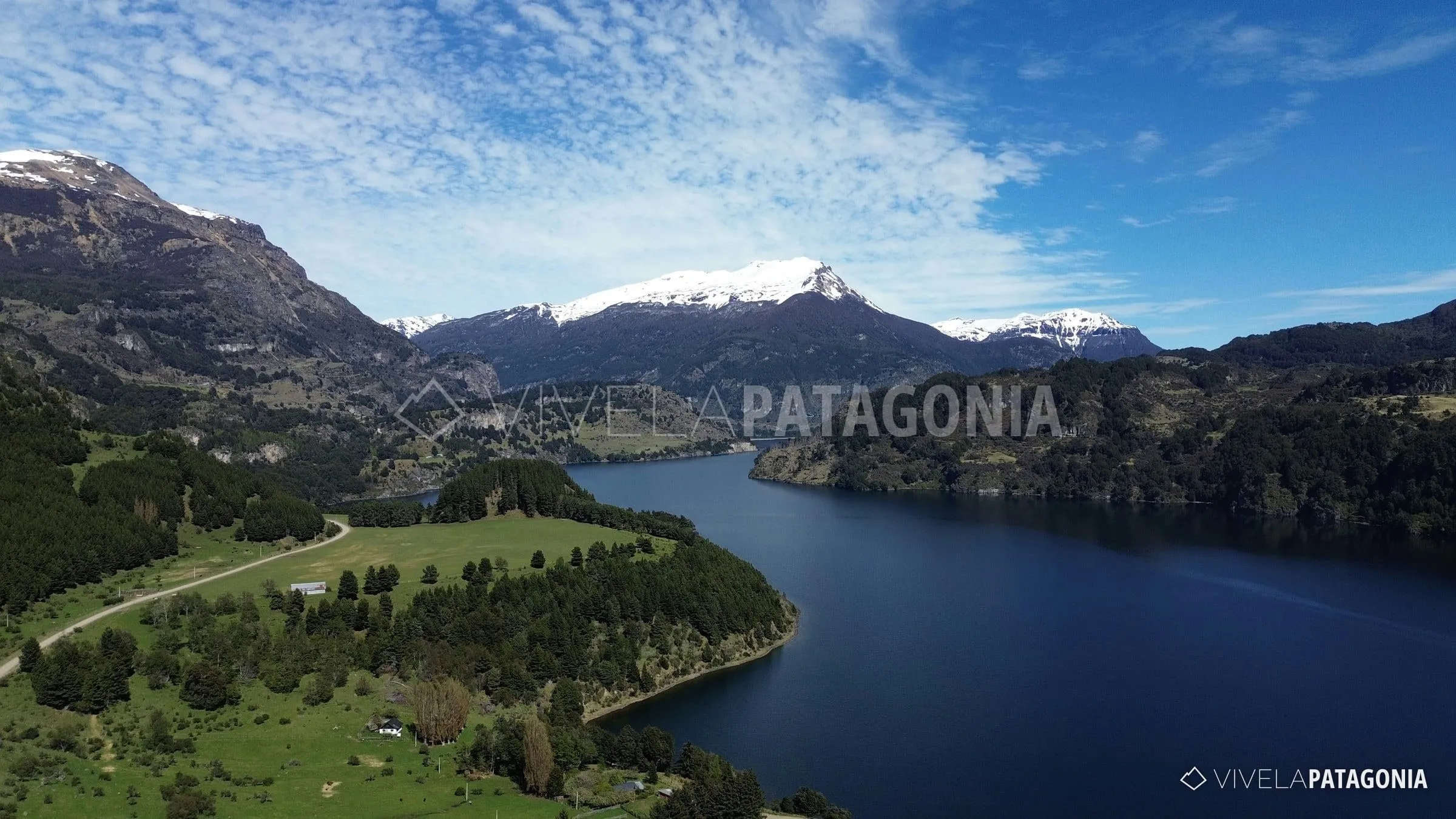 Cordillera nevada sobre el Lago Elizalde · Parcela en venta · Lago Elizalde